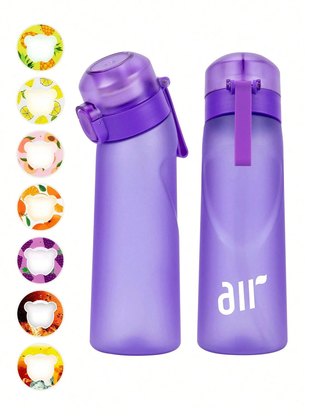 650Ml Air Water Bottle with 7 Fruit Pods Included Flavoured Water Bottle Up UK
