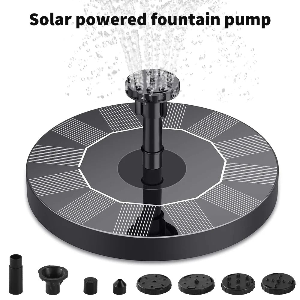 🌞 Solar-Powered Fountain Pump – Self-Running Water Feature for Ponds, Pools & Bird Baths! 🌊
