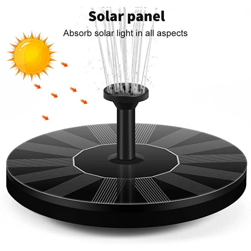🌞 Solar-Powered Fountain Pump – Self-Running Water Feature for Ponds, Pools & Bird Baths! 🌊